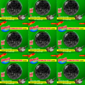 Shininexia™ Stainless Steel Scrub Scourer – Regular 12X